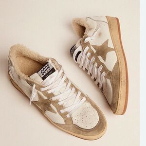 Golden Goose Ballstar sneaker with shearling liner